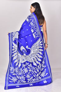BANGALORE SILK KANTHA SAREE