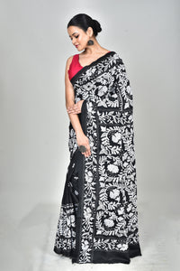 BANGALORE SILK KANTHA SAREE