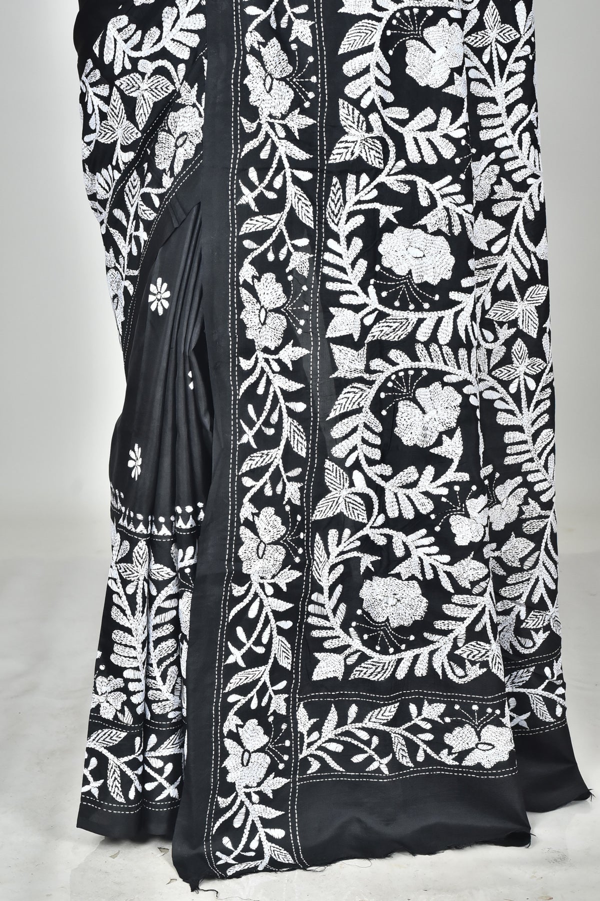 BANGALORE SILK KANTHA SAREE