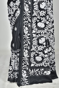 BANGALORE SILK KANTHA SAREE
