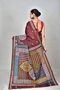 BANGALORE SILK KANTHA SAREE