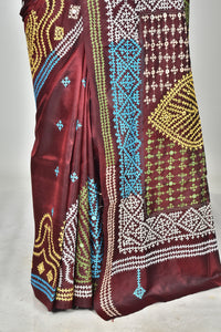 BANGALORE SILK KANTHA SAREE