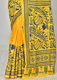 BANGALORE SILK KANTHA SAREE