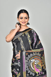 BANGALORE SILK KANTHA SAREE