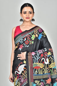 BANGALORE SILK KANTHA SAREE