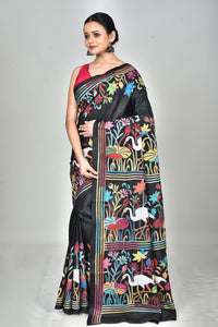 BANGALORE SILK KANTHA SAREE