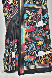 BANGALORE SILK KANTHA SAREE