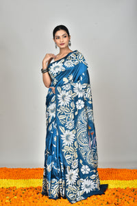 BANGALORE SILK KANTHA SAREE
