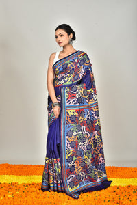 BANGALORE SILK KANTHA SAREE