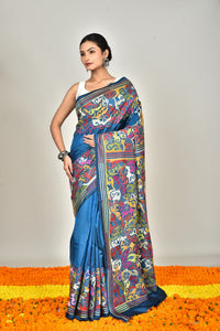 BANGALORE SILK KANTHA SAREE