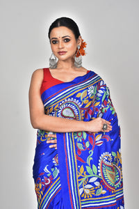 BANGALORE SILK KANTHA SAREE