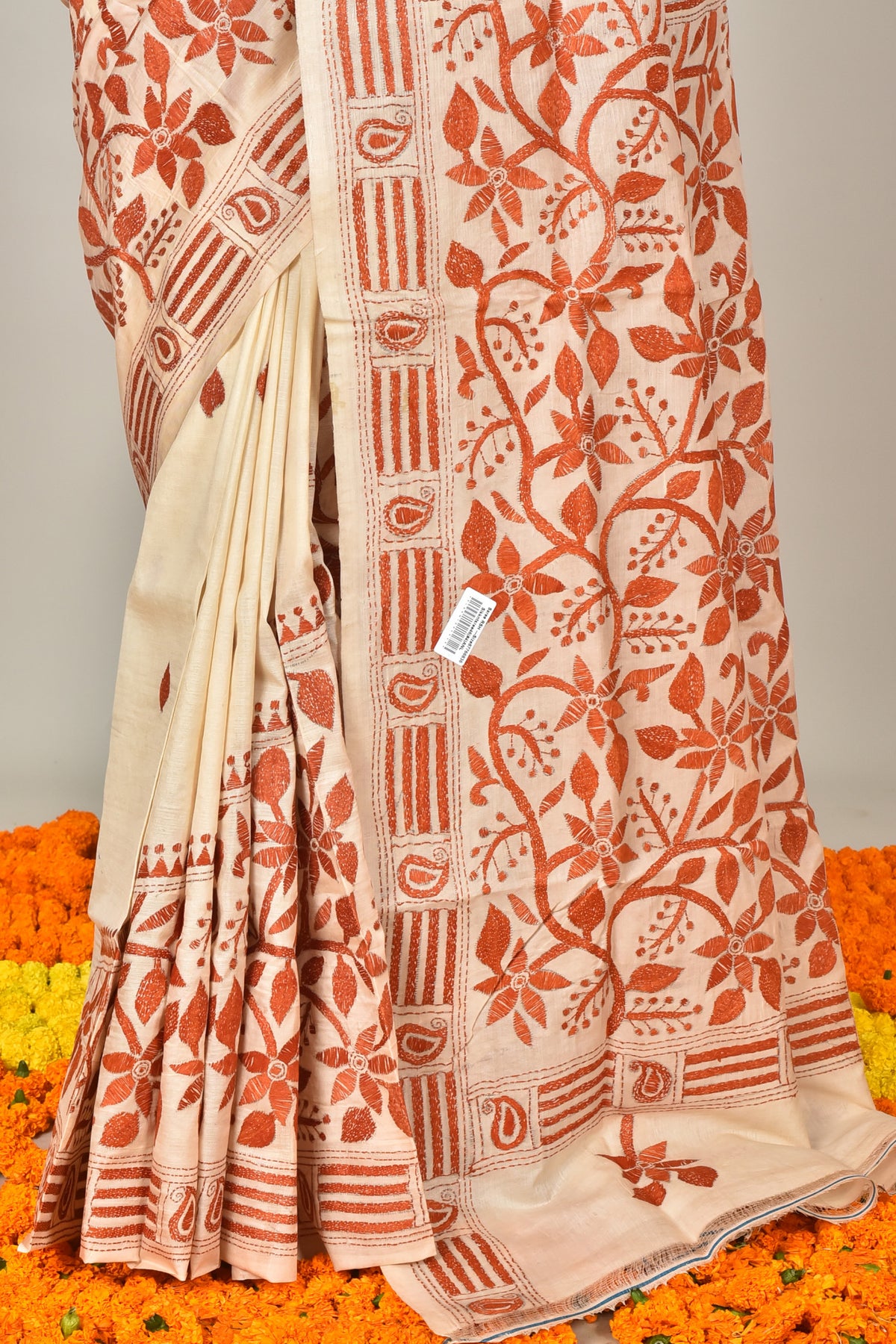 BANGALORE SILK KANTHA SAREE