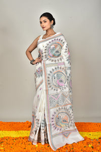 BANGALORE SILK KANTHA SAREE