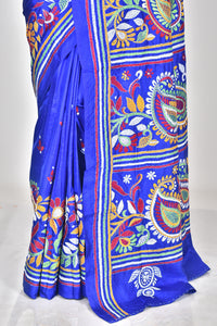 BANGALORE SILK KANTHA SAREE