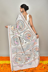 BANGALORE SILK KANTHA SAREE