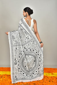 BANGALORE SILK KANTHA SAREE