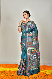 BANGALORE SILK KANTHA SAREE