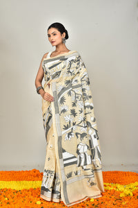 BANGALORE SILK KANTHA SAREE