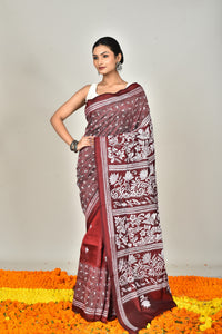 BANGALORE SILK KANTHA SAREE
