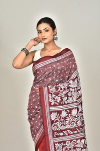 BANGALORE SILK KANTHA SAREE