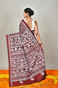 BANGALORE SILK KANTHA SAREE