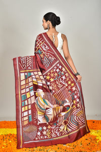 BANGALORE SILK KANTHA SAREE