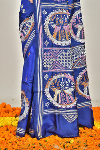 BANGALORE SILK KANTHA SAREE
