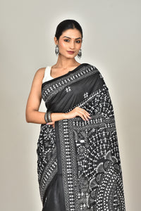 BANGALORE SILK KANTHA SAREE