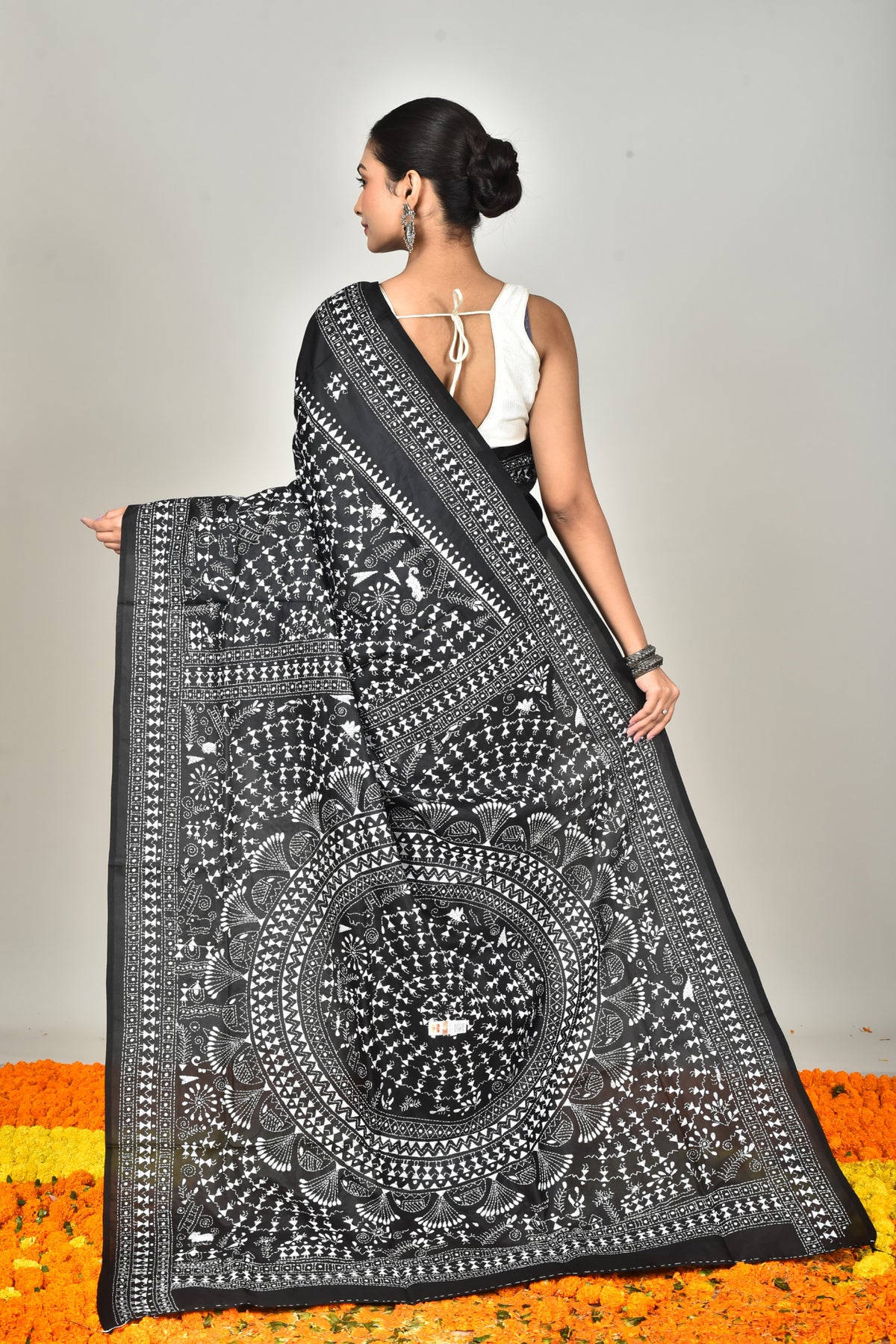 BANGALORE SILK KANTHA SAREE