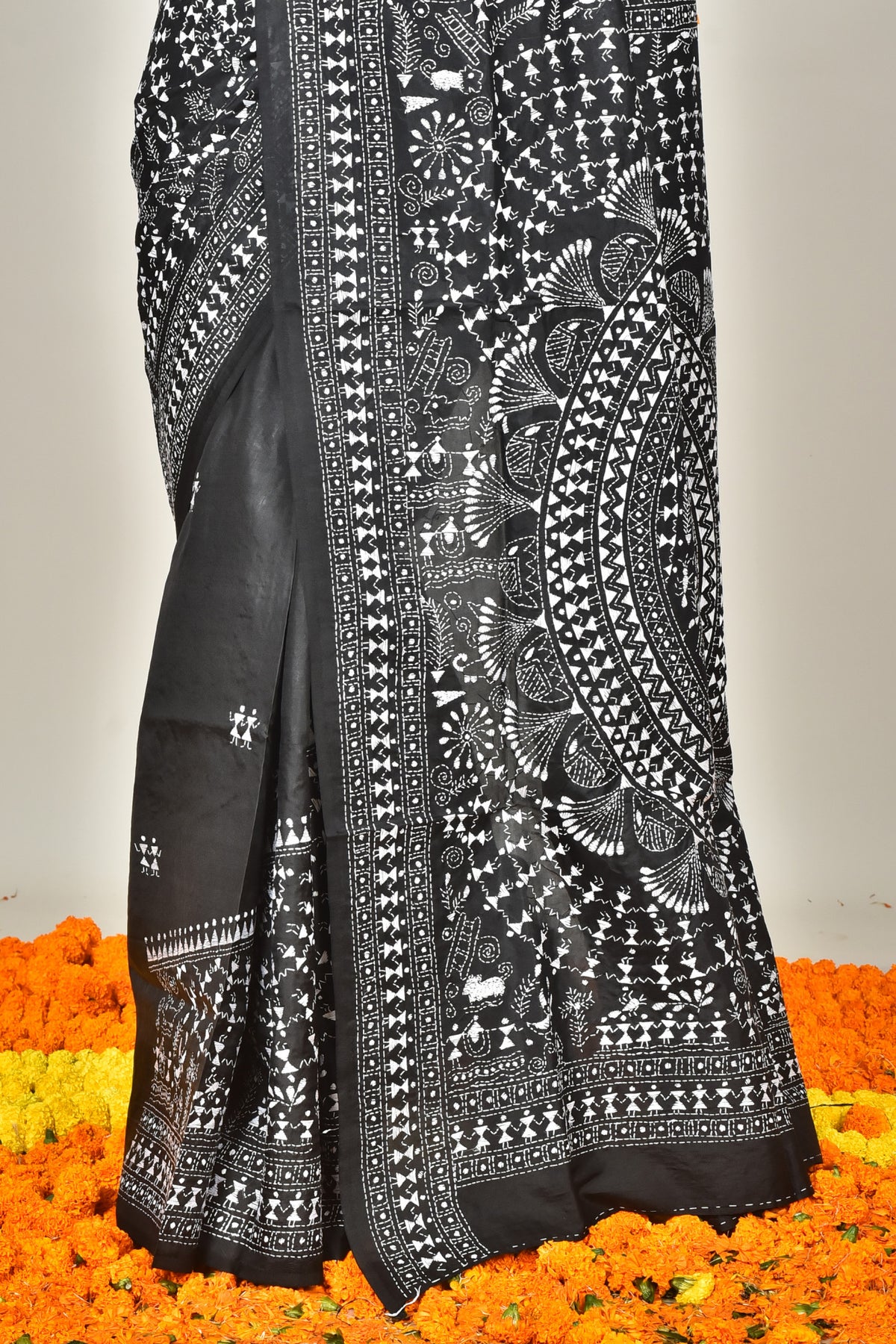 BANGALORE SILK KANTHA SAREE