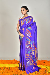 BANGALORE SILK KANTHA SAREE