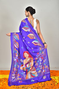 BANGALORE SILK KANTHA SAREE