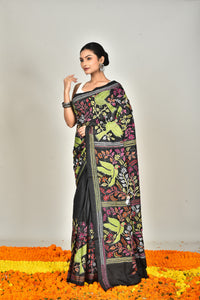 BANGALORE SILK KANTHA SAREE