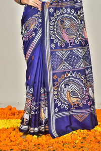BANGALORE SILK KANTHA SAREE
