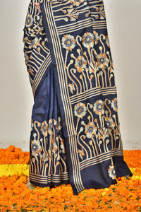 BANGALORE SILK KANTHA SAREE