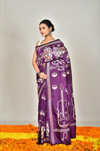 BANGALORE SILK KANTHA SAREE