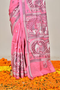 BANGALORE SILK KANTHA SAREE