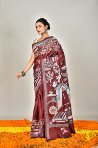 BANGALORE SILK KANTHA SAREE