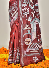 BANGALORE SILK KANTHA SAREE