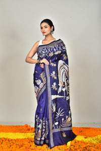 BANGALORE SILK KANTHA SAREE