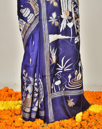 BANGALORE SILK KANTHA SAREE