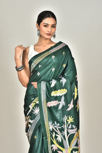 BANGALORE SILK KANTHA SAREE