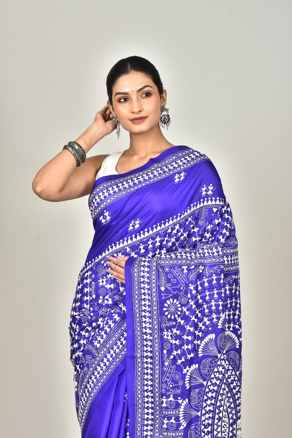 BANGALORE SILK KANTHA SAREE