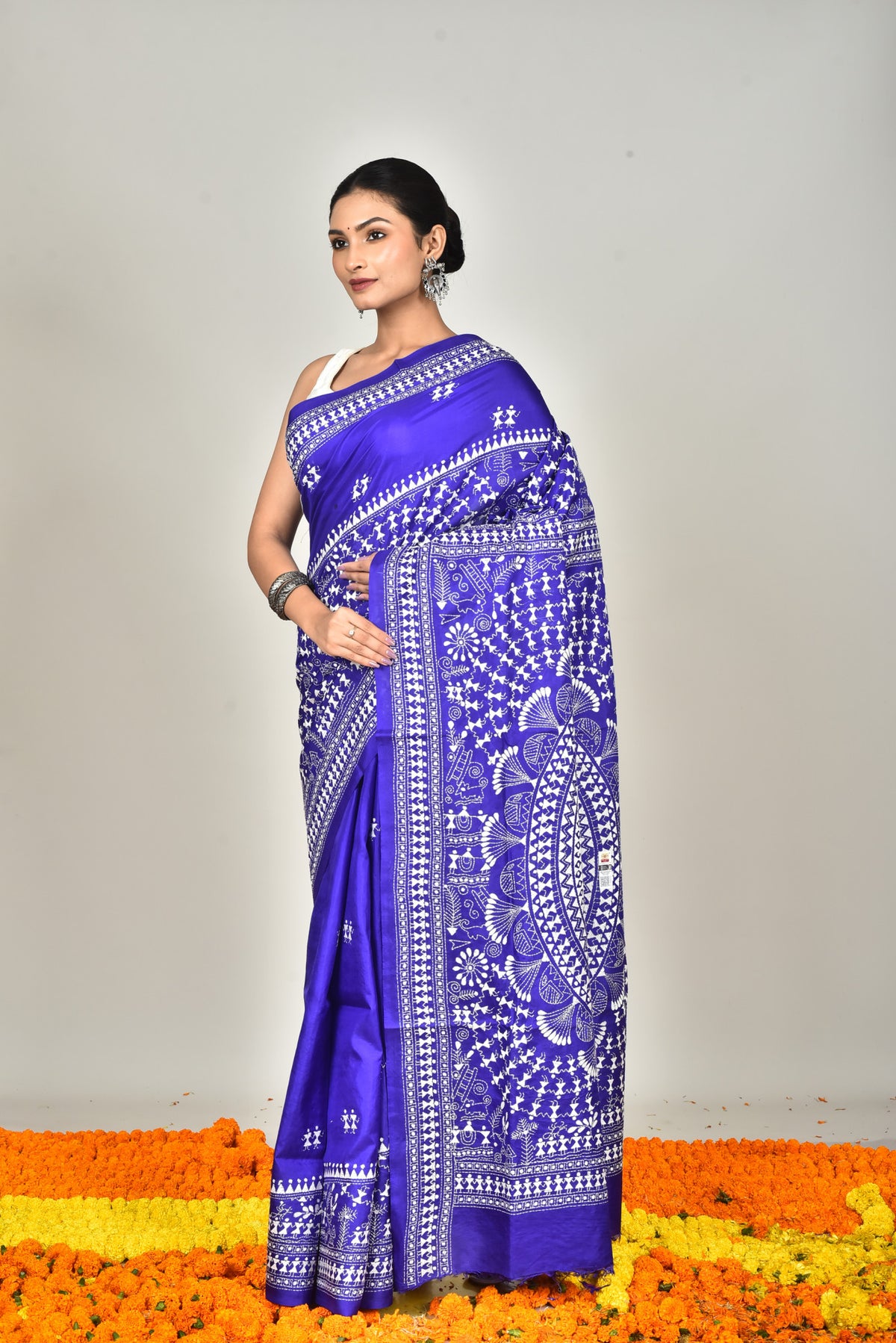 BANGALORE SILK KANTHA SAREE