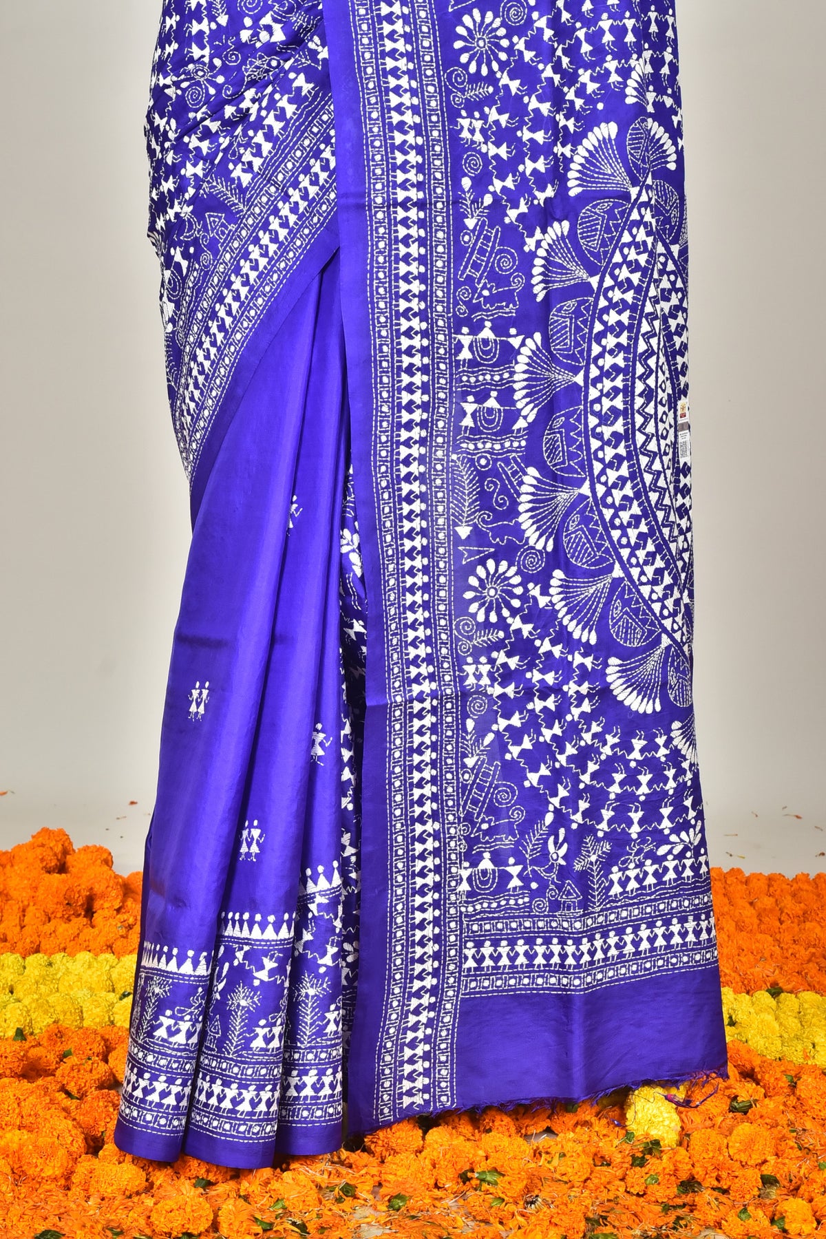 BANGALORE SILK KANTHA SAREE