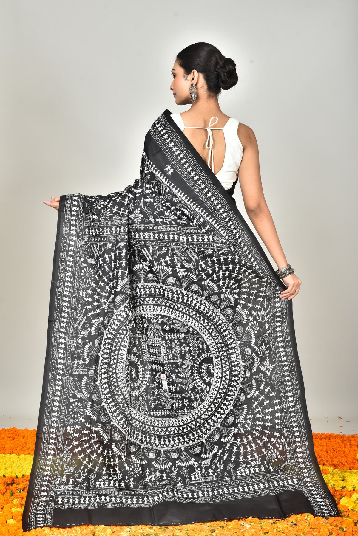 BANGALORE SILK KANTHA SAREE