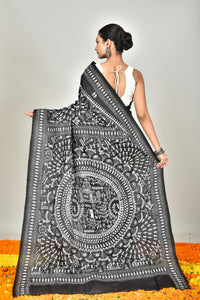 BANGALORE SILK KANTHA SAREE