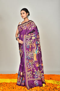 BANGALORE SILK KANTHA SAREE