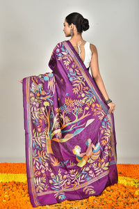 BANGALORE SILK KANTHA SAREE
