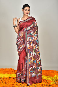 BANGALORE SILK KANTHA SAREE